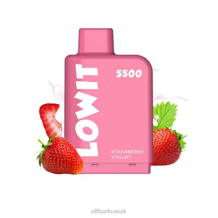ELFBAR بودة لويت 5500 مزة 2% نك معبأه مسبقا زبادي الفراولة 8H8NR147