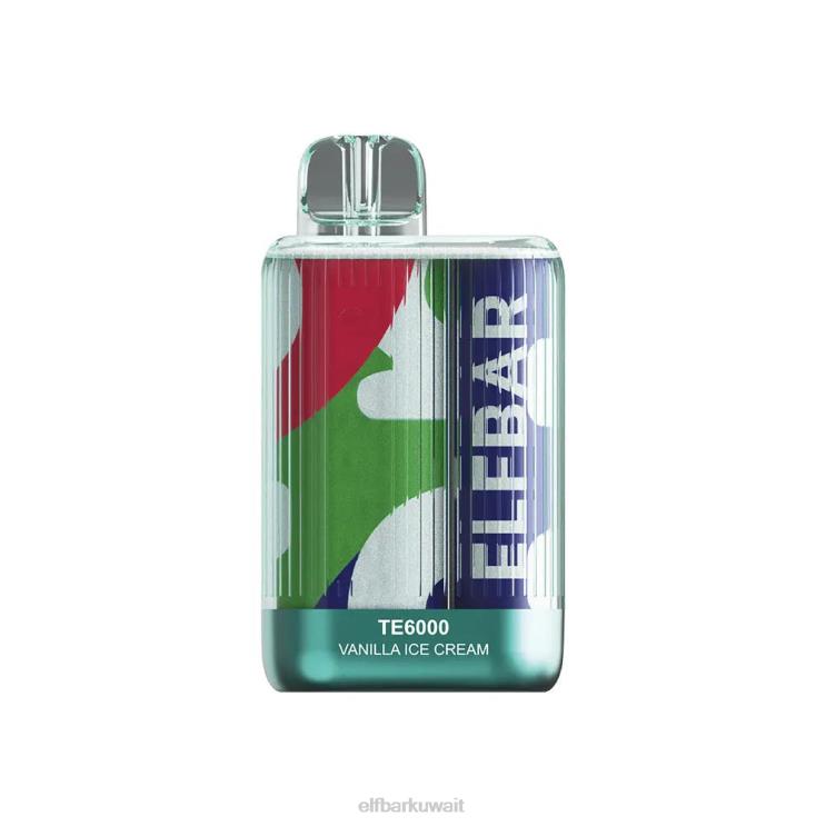 ELFBAR نفث vape te6000 المتاح مثلجات الفانيليا 8H8NR79