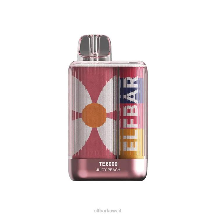 ELFBAR نفث vape te6000 المتاح عصير الخوخ 8H8NR85